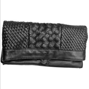 URBAN OUTFITTERS Black clutch with three pockets!